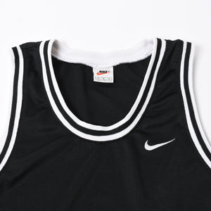 NIKE ナイキ バスケットボールゲームシャツ タンクトップ Mサイズ ブラック ホワイト メッシュ メンズ 美品 中古 4a006825