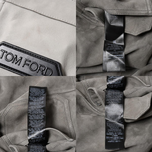 極美品 TOM FORD トムフォード スエードジャケット サイズ52 スエード ラムスキン イタリア製 中古 4a006724