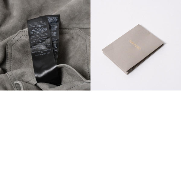 極美品 TOM FORD トムフォード スエードジャケット サイズ52 スエード ラムスキン イタリア製 中古 4a006724