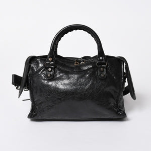 BALENCIAGA バレンシアガ クラシック ミニシティ 2WAY ハンドバッグ ショルダーバッグ ブラック 300295 美品 中古 4a006986