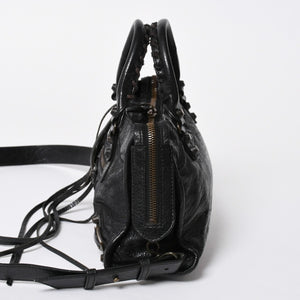 BALENCIAGA バレンシアガ クラシック ミニシティ 2WAY ハンドバッグ ショルダーバッグ ブラック 300295 美品 中古 4a006986