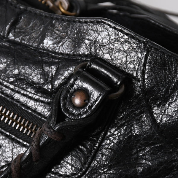 BALENCIAGA バレンシアガ クラシック ミニシティ 2WAY ハンドバッグ ショルダーバッグ ブラック 300295 美品 中古 4a006986