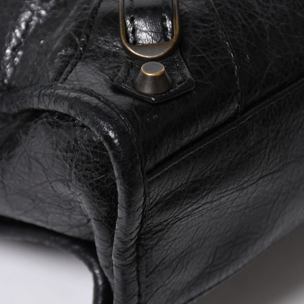 BALENCIAGA バレンシアガ クラシック ミニシティ 2WAY ハンドバッグ ショルダーバッグ ブラック 300295 美品 中古 4a006986