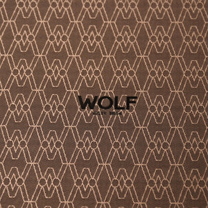 極美品 WOLF ウルフ EARTH ウォッチスタンドボックス 2PC コーヒー 190706 時計ケース アクセサリーボックス ブラウン レザー190周年モデル 中古 4a006832