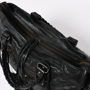 極美品 BALENCIAGA バレンシアガ バッグ ザ シティ 2WAY バッグ ブラック ハンドバッグ ショルダーバッグ 115748 中古 4a 006858