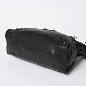 極美品 BALENCIAGA バレンシアガ バッグ ザ シティ 2WAY バッグ ブラック ハンドバッグ ショルダーバッグ 115748 中古 4a 006858