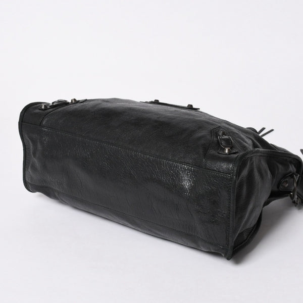 極美品 BALENCIAGA バレンシアガ バッグ ザ シティ 2WAY バッグ ブラック ハンドバッグ ショルダーバッグ 115748 中古 4a 006858