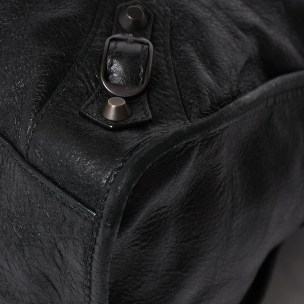 極美品 BALENCIAGA バレンシアガ バッグ ザ シティ 2WAY バッグ ブラック ハンドバッグ ショルダーバッグ 115748 中古 4a 006858