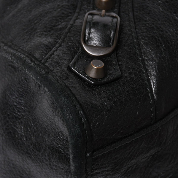 極美品 BALENCIAGA バレンシアガ バッグ ザ シティ 2WAY バッグ ブラック ハンドバッグ ショルダーバッグ 115748 中古 4a 006858