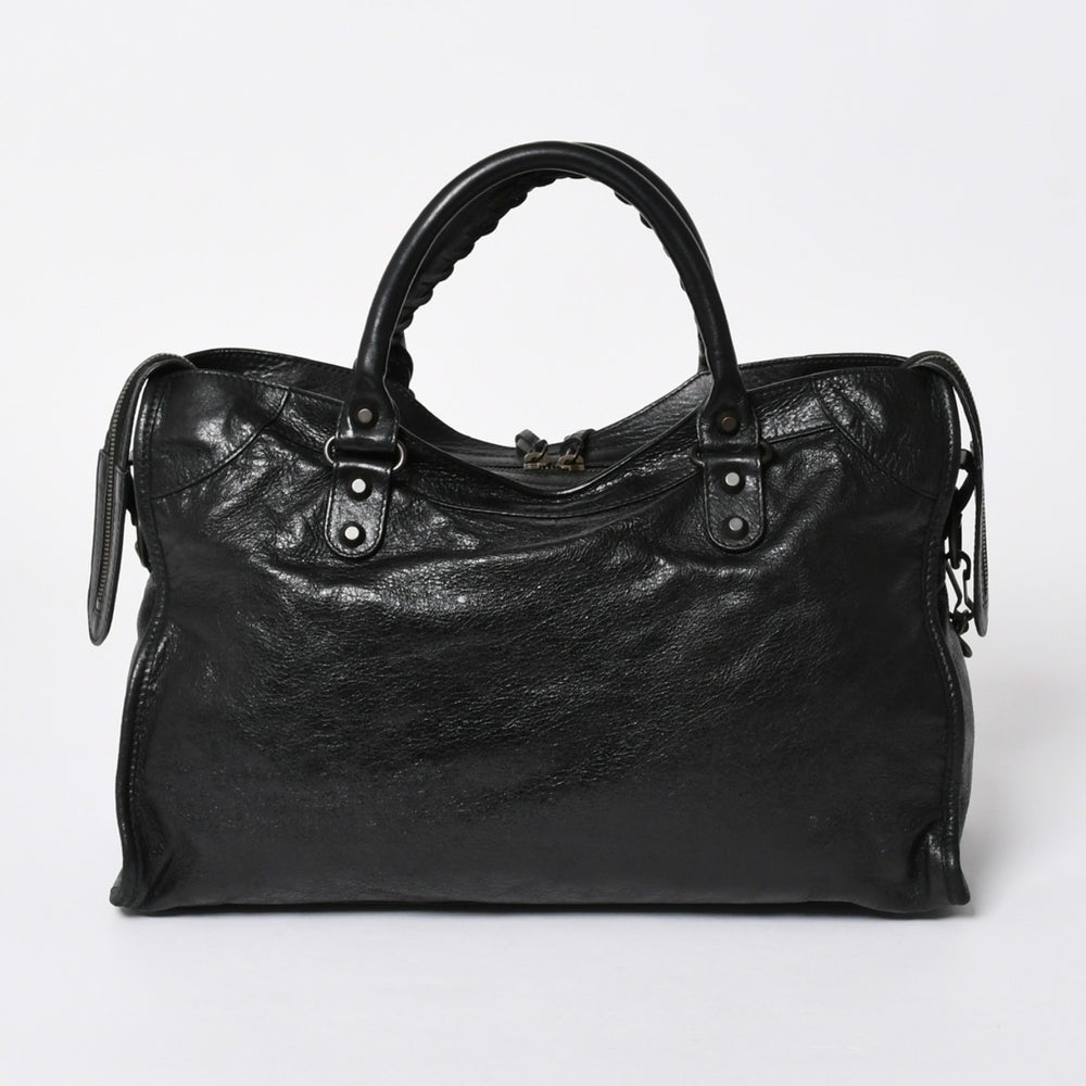 極美品 BALENCIAGA バレンシアガ バッグ ザ シティ 2WAY バッグ ブラック ハンドバッグ ショルダーバッグ 115748 中古 4a 006858