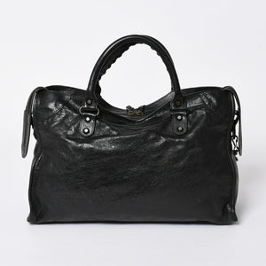 極美品 BALENCIAGA バレンシアガ バッグ ザ シティ 2WAY バッグ ブラック ハンドバッグ ショルダーバッグ 115748 中古 4a 006858