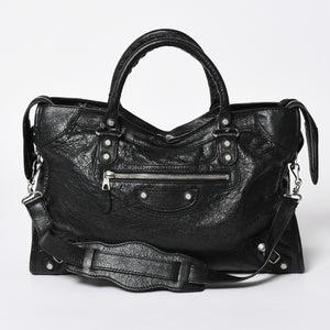 極美品 BALENCIAGA バレンシアガ バッグ ザ シティ 2WAY バッグ ブラック ハンドバッグ ショルダーバッグ 281770 中古 4a006859