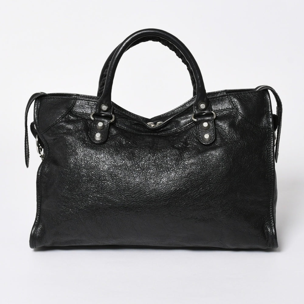 極美品 BALENCIAGA バレンシアガ バッグ ザ シティ 2WAY バッグ ブラック ハンドバッグ ショルダーバッグ 281770 中古 4a006859
