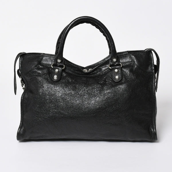 極美品 BALENCIAGA バレンシアガ バッグ ザ シティ 2WAY バッグ ブラック ハンドバッグ ショルダーバッグ 281770 中古 4a006859