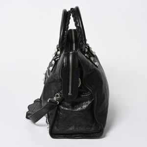 極美品 BALENCIAGA バレンシアガ バッグ ザ シティ 2WAY バッグ ブラック ハンドバッグ ショルダーバッグ 281770 中古 4a006859