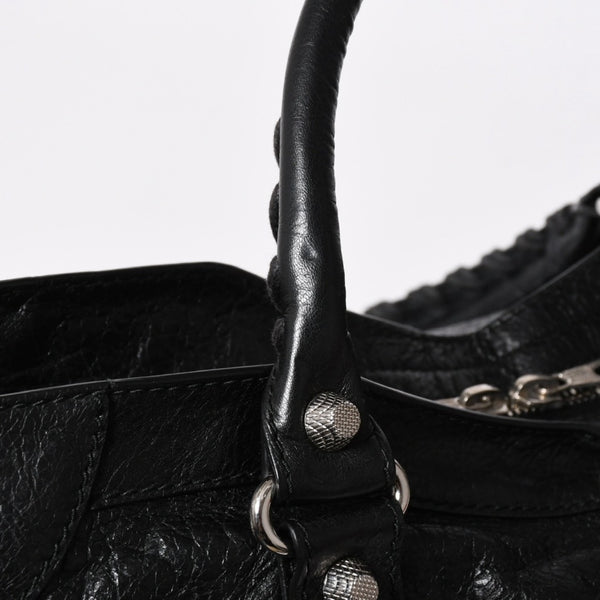 極美品 BALENCIAGA バレンシアガ バッグ ザ シティ 2WAY バッグ ブラック ハンドバッグ ショルダーバッグ 281770 中古 4a006859