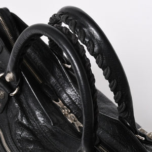 極美品 BALENCIAGA バレンシアガ バッグ ザ シティ 2WAY バッグ ブラック ハンドバッグ ショルダーバッグ 281770 中古 4a006859