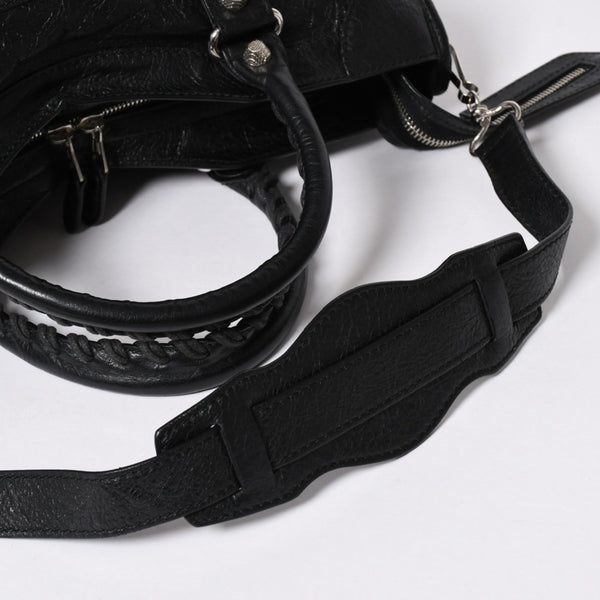 極美品 BALENCIAGA バレンシアガ バッグ ザ シティ 2WAY バッグ ブラック ハンドバッグ ショルダーバッグ 281770 中古 4a006859