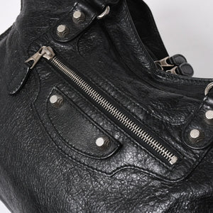 極美品 BALENCIAGA バレンシアガ バッグ ザ シティ 2WAY バッグ ブラック ハンドバッグ ショルダーバッグ 281770 中古 4a006859