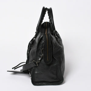 極美品 BALENCIAGA バレンシアガ バッグ ザ シティ 2WAY バッグ ブラック ハンドバッグ ショルダーバッグ 115748 中古 4a 006858