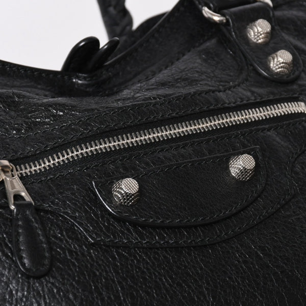 極美品 BALENCIAGA バレンシアガ バッグ ザ シティ 2WAY バッグ ブラック ハンドバッグ ショルダーバッグ 281770 中古 4a006859