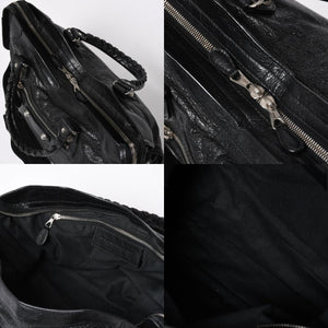 極美品 BALENCIAGA バレンシアガ バッグ ザ シティ 2WAY バッグ ブラック ハンドバッグ ショルダーバッグ 281770 中古 4a006859