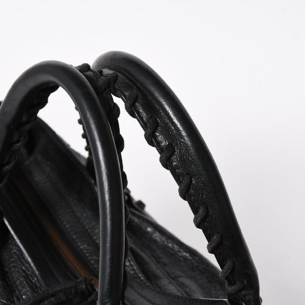極美品 BALENCIAGA バレンシアガ バッグ ザ シティ 2WAY バッグ ブラック ハンドバッグ ショルダーバッグ 115748 中古 4a 006858