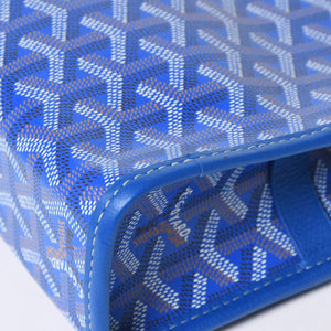 新品未使用 GOYARD ゴヤール ジュバンス PM ポーチ クラッチバッグ JOUVENPMLTY10CL10P PVC レザー ブルー 中古 4a006857
