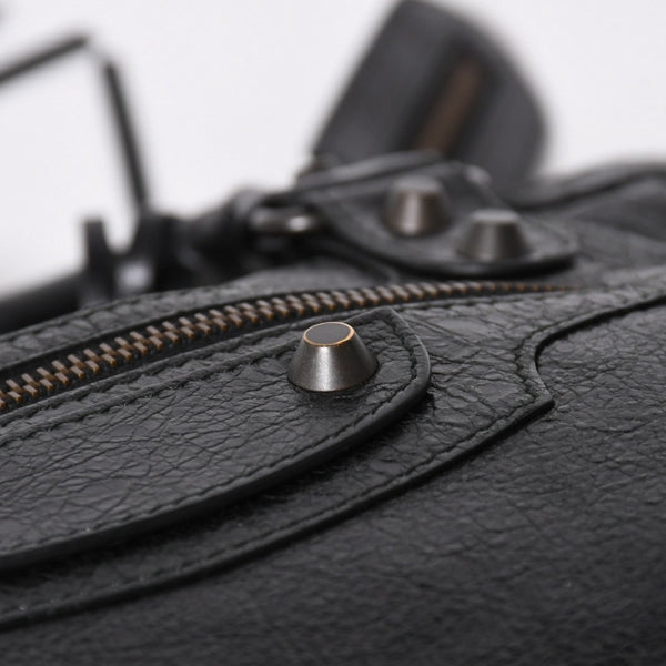 極美品 BALENCIAGA バレンシアガ バッグ ザ シティ 2WAY バッグ ブラック ハンドバッグ ショルダーバッグ 115748 中古 4a 006858
