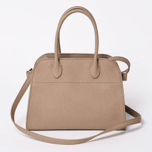 極美品 THE ROW ザ ロウ SOFT MARGAUX 10 ソフトマルゴー10 2WAYバッグ W1190L133 カーフスキン サンドベージュ 中古 4a006860