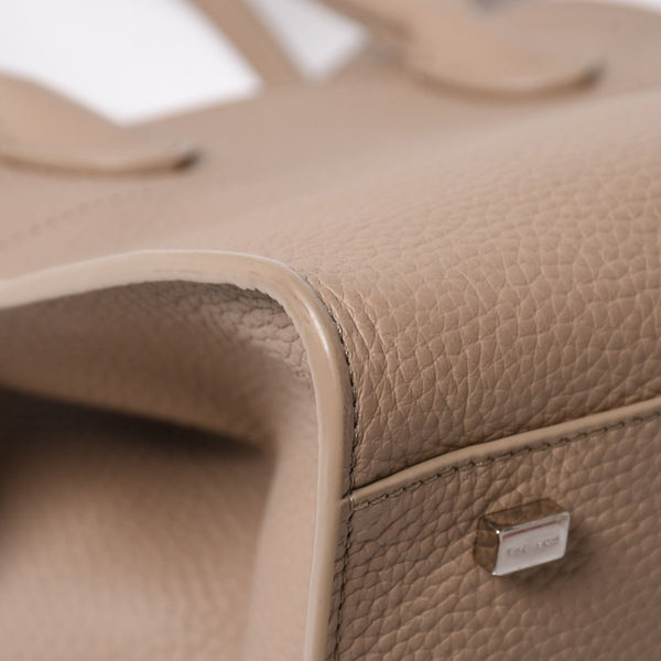 極美品 THE ROW ザ ロウ SOFT MARGAUX 10 ソフトマルゴー10 2WAYバッグ W1190L133 カーフスキン サンドベージュ 中古 4a006860