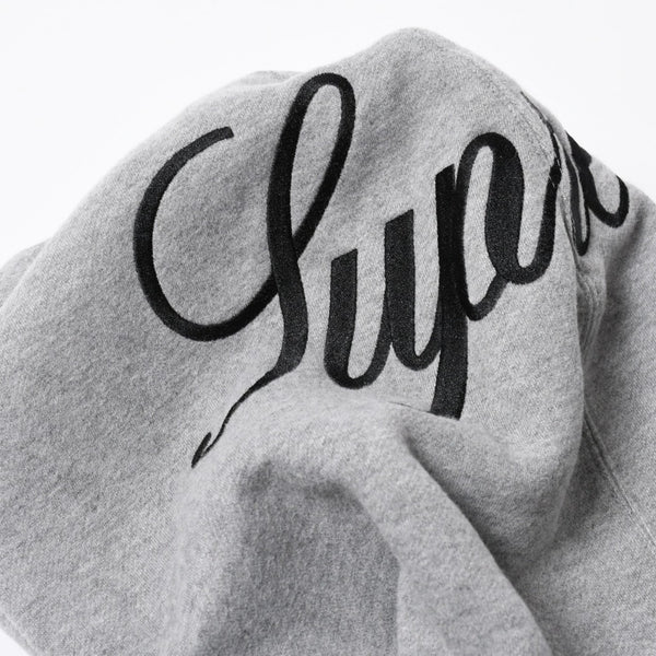 極美品 SUPREME シュプリーム フリースフーデッド デニムシャツ RN101837 Sサイズ フリース ウォッシュ加工 キルティング グレー インディゴブルー 中古 4a006866
