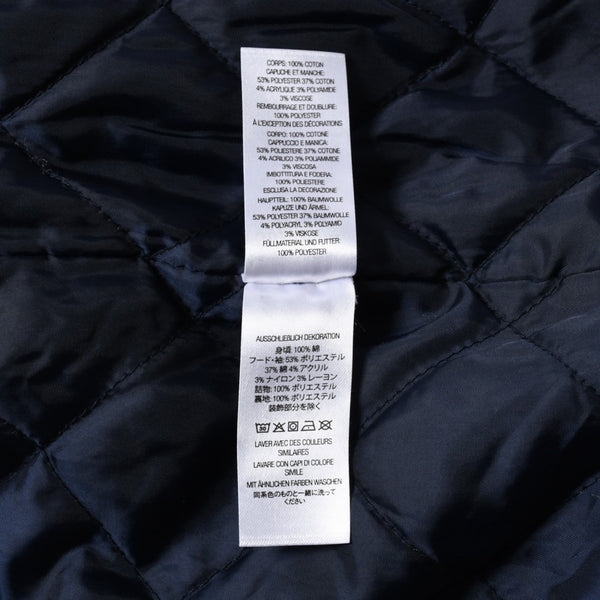 極美品 SUPREME シュプリーム フリースフーデッド デニムシャツ RN101837 Sサイズ フリース ウォッシュ加工 キルティング グレー インディゴブルー 中古 4a006866