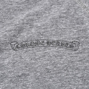 CHROME HEARTS クロムハーツ ヘンリーネック ラグランカットソー サイズM グレー スクロールラベル 美品 中古 4a006909