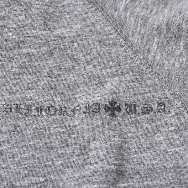 CHROME HEARTS クロムハーツ ヘンリーネック ラグランカットソー サイズM グレー スクロールラベル 美品 中古 4a006909