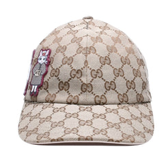 極美品 GUCCI グッチ GGキャンバス ベースボールキャップ 847862 Sサイズ ヒグチユウコ ボー&ポリス ベージュ ライトピンク 日本限定 中古 4a006880