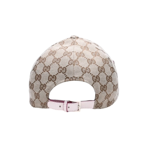 極美品 GUCCI グッチ GGキャンバス ベースボールキャップ 847862 Sサイズ ヒグチユウコ ボー&ポリス ベージュ ライトピンク 日本限定 中古 4a006880