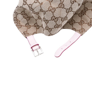 極美品 GUCCI グッチ GGキャンバス ベースボールキャップ 847862 Sサイズ ヒグチユウコ ボー&ポリス ベージュ ライトピンク 日本限定 中古 4a006880