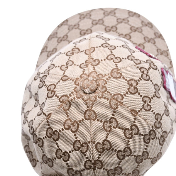 極美品 GUCCI グッチ GGキャンバス ベースボールキャップ 847862 Sサイズ ヒグチユウコ ボー&ポリス ベージュ ライトピンク 日本限定 中古 4a006880