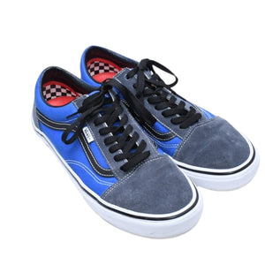 VANS × Supreme バンズ × シュプリーム Skete Old Skool Tribal Barbed Wire Royal バンズ シュプリーム オールドスクール スニーカー 21FW 美品 中古 4a006553