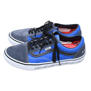 VANS × Supreme バンズ × シュプリーム Skete Old Skool Tribal Barbed Wire Royal バンズ シュプリーム オールドスクール スニーカー 21FW 美品 中古 4a006553
