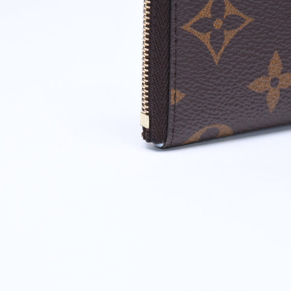 極美品 LOUIS VUITTON ルイヴィトン ポルト クレ ノア コインケース 小銭入れ M83612 モノグラム ブラウン ライトブルー 中古 4a007120