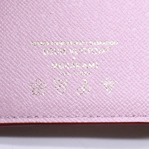 新品同様 LOUIS VUITTON ルイヴィトン ポルトフォイユ ヴィクトリーヌ 三つ折り財布 M13427 モノグラム チェリーブロッサム 村上隆 中古 4a007022