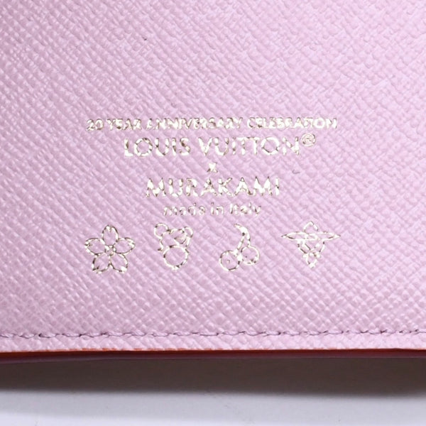 新品同様 LOUIS VUITTON ルイヴィトン ポルトフォイユ ヴィクトリーヌ 三つ折り財布 M13427 モノグラム チェリーブロッサム 村上隆 中古 4a007022