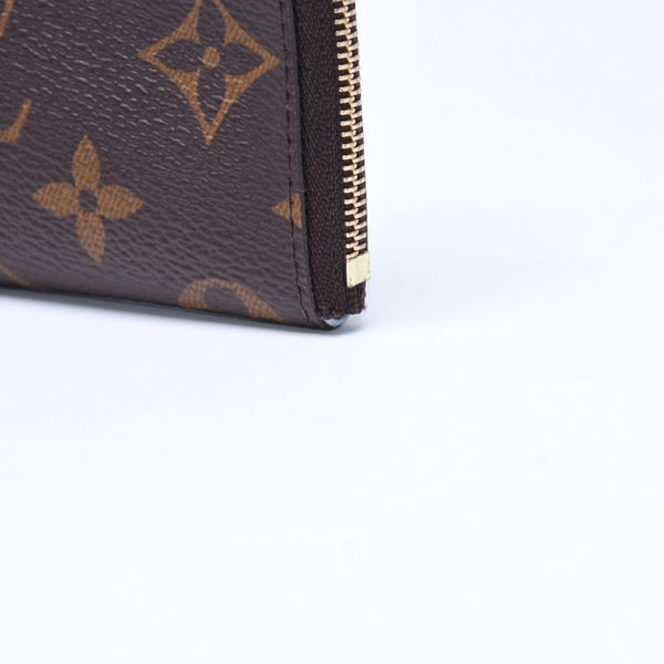 極美品 LOUIS VUITTON ルイヴィトン ポルト クレ ノア コインケース 小銭入れ M83612 モノグラム ブラウン ライトブルー 中古 4a007120