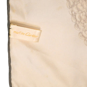 Cartier カルティエ must de Cartier スカーフ ヘアバンド 時計柄 タンク リボン アクセサリー 美品 中古 4a006204