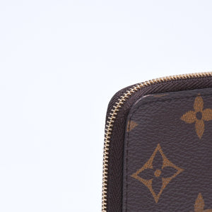 極美品 LOUIS VUITTON ルイヴィトン ポルト クレ ノア コインケース 小銭入れ M83612 モノグラム ブラウン ライトブルー 中古 4a007120