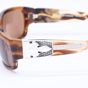 極美品 CHROME HEARTS クロムハーツ G-MONEY II サングラス アイウェア サイズ64□16-128 フレアニー べっ甲カラー 中古 4a006879