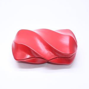 極美品 BOTTEGA VENETA ボッテガヴェネタ ザ・ワール WHIRL ポーチ セカンドバッグ クラッチバッグ レッド 639332 VA9A0 6501 中古 4a006618