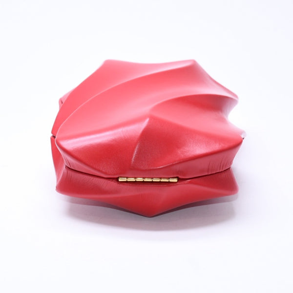 極美品 BOTTEGA VENETA ボッテガヴェネタ ザ・ワール WHIRL ポーチ セカンドバッグ クラッチバッグ レッド 639332 VA9A0 6501 中古 4a006618